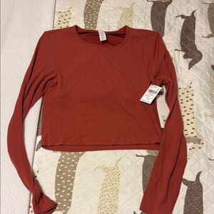 Women's Rust Long Sleeve Top